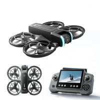 pjc d2 wifi fpv con pantalla lcd de 43 pulgadas controlador camara dual hd ajuste electrico flujo optico autoestab