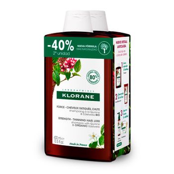 Klorane Champús Champú a la Quinina y Edelweiss BIO SET
