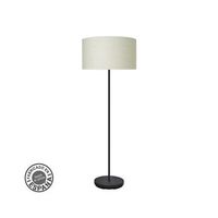 pie de salon 1xe27 negro canizo blanco 163x40x40cm moda