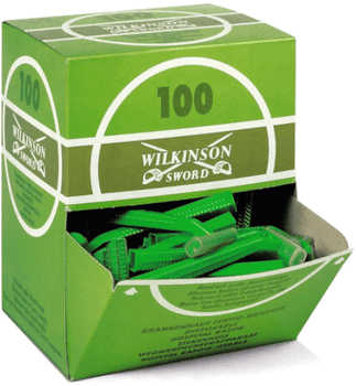 Wilkinson Sword Maquinilla Hospital Retráctil Caja de 100 Maquinillas Desechables