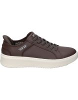 zapatos para hombre skechers slip-ins court break double vented 183177-choc marron 43