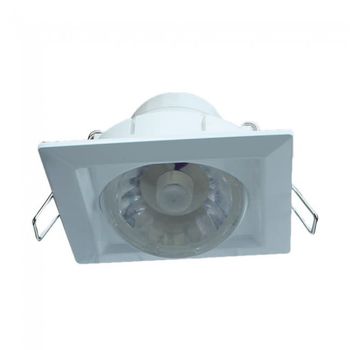 Foco led cuadrado orientable luz fría (8w)