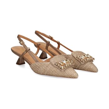 Lodi Zapatos De Tacón Medio Mujer - Beige Talla 38