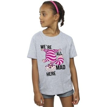 Disney Camiseta Alice In Wonderland All Mad Here para niña