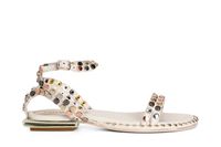 sandalias gilda de piel con tachuelas multicolor bone 38