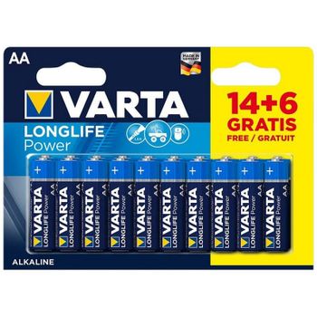 Varta Longlife Power Pack 20 (14+6) Pilas AA 1.5V