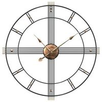reloj de pared de hierro negro o60 cm vidaxl