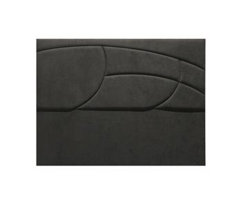 Cabecero savannah tela gris oscuro 160x120cm - conforama