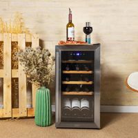 cecotec vinoteca bolero grandsommelier 1550 inox compressor 15 botellas de capacidad puerta y tirador inox alto rendimiento