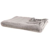manta de tejido de poliester gris 200 x 220 cm mullido suave sala de estar moderna chaab