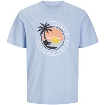 Jack & Jones Camiseta 12276250 JJPALM TEE SS CREW NECK MNI CHAMBRAY BLUE para niño