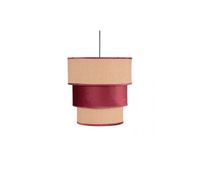 lampara de techo textil color rojo serie lacio 37cm