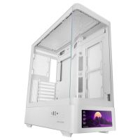 caja mars gaming mc-lcdpro atx blanco pantalla ips lcd 72 cristal templado