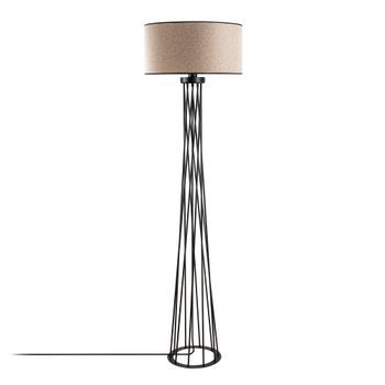 Lámpara De Pie Tall-13473 Blanco Metal 50 Cmx175x 50 Cm