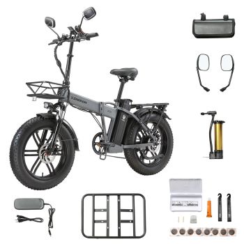 [EU DIRECT] SINOHON A20 Bicicleta eléctrica 48V 22AH 1000W Motor Velocidad máxima recomendada 25KM/H 20 pulgadas 80KM Al