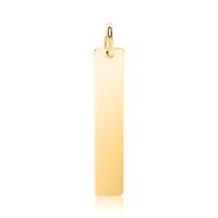 colgante grabable de plata 925 banado en oro