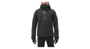 Chaqueta impermeable millet kamet gore tex negra de hombre