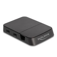 estacion dock para movil delock 88018 4k usb c hdmi sd hub negra