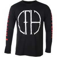 pantera camiseta manga larga frayed para mujer