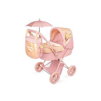 Coche De Muñeca Plegable Con Sombrilla Y Bolso Honey. Para Muñecas De Hasta 48 Cm. . 64x65x38 Cm.