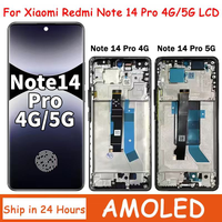 pantalla amoled note14pro de 667 pulgadas para xiaomi redmi note 14 pro 4g5g 24116raccg 24090ra29g lcd montaje de digitalizador con pantalla tactil