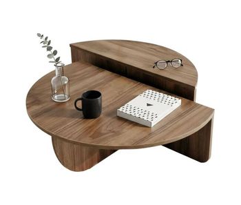 Mesa de centro com efeito madeira