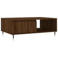 mesa de centromesa auxiliarmesa de cafe madera de ingenieria roble marron 90x60x35 cm