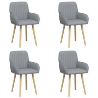 sillas de comedor 4 uds tela gris claro 565 x 50 x 875 cm vidaxl