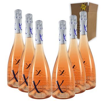 Cava Extrem Rosado Brut - Pack 6 Botellas 75 Cl - 12% Vol.