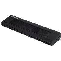 silverstone nb02b base refrigeradora para portatil negro