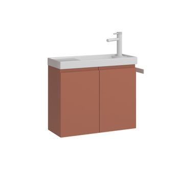 Mueble Para Lavabo  - 60 X 22 X 50 Cm - Canela Mate