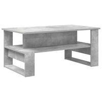 mesa de cafe gris concreto 90 x 50 x 40 cm madera de ingenieria vidaxl