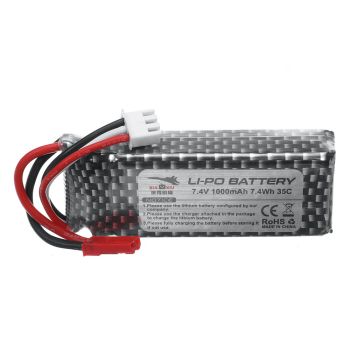 XIAXIU Raptor H650 Avión de guerra aéreo, marítimo y terrestre, piezas de repuesto batería Lipo de 7,4V 1000mAh con ench