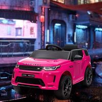 coche electrico infantil con licencia land rover discovery sport rosa