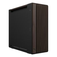 carcasa de ordenador asus proart pa602 wood edition modern black midi tower