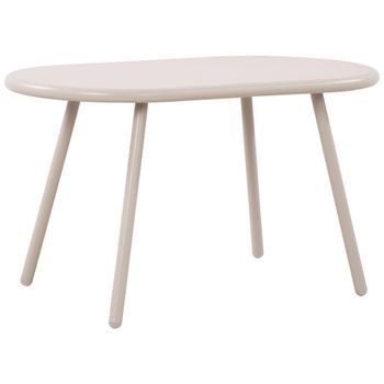 Mesa De Centro Velva Plástico Gris Claro 45x80x45 Cm Clp