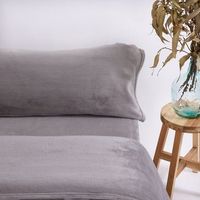 juego de sabanas sedalina lisa  gris cama de 150cm