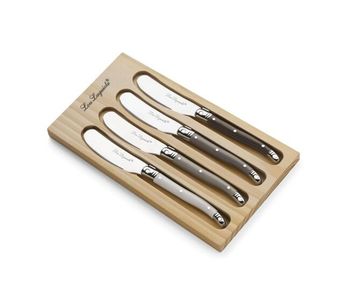 Pack 4 cuchillos mantequeros tradition lou laguiole acero inox