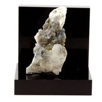 brookite on quartz - natural pierre de suiza black head trient valley wallis valais - cristal multicolor raro coleccion daniel duquenoy  1088
