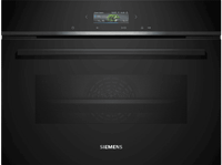 horno compacto - siemens cb734g1b1 multifuncion hidrolitico 47 l autolimpieza oxylitic app home connect 60 cm negro
