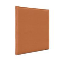 cabecero de lino natural liso con ribete hasta el suelo 90x120cm camas 8090 - naranja