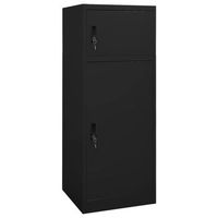 armario para sillas de montar acero negro 53x53x140 cm vidaxl