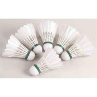 6 volantes speed naturales de badminton