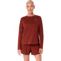 asics core  camiseta de running mujeres - rojo oscuro