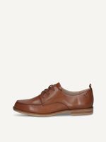 caprice low shoes brown made of leather with block heel size 38