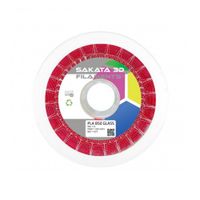 pla 850 sakata 3d glass rojo rojo translucido 175 mm