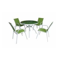 mesa 1004 sillon africa verde conjunto