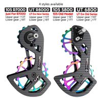 cyclami desviadores traseros de carbono para bicicleta juego de ruedas con rodamiento de ceramica para shimano ultegra dura ace ut r8000 105 r7000 5800 6800
