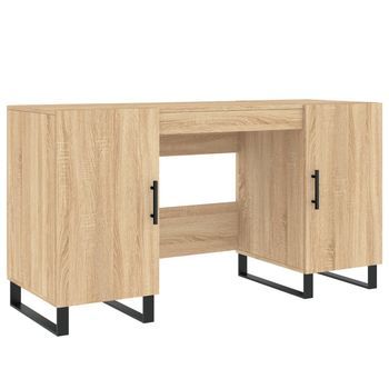 Escritorio | Mesa De Trabajo Madera De Ingeniería Roble Sonoma 140x50x75 Cm