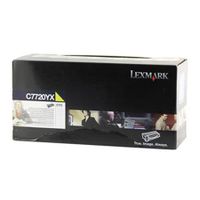 lexmark c7720yx original yellow extra high yield return program toner cartridge